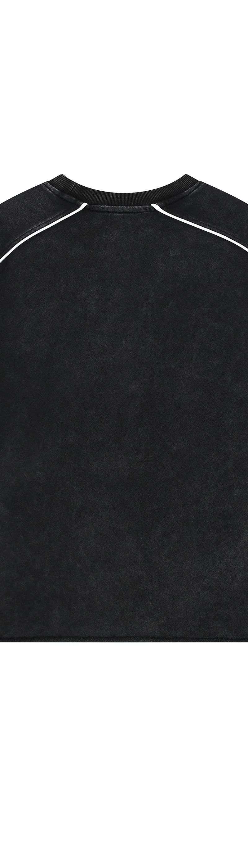 ŁATWOGANG drop 38 — Bluza Mineral Wash Piping Raw Hem - ŁATWOGANG™ — detal (3/8)