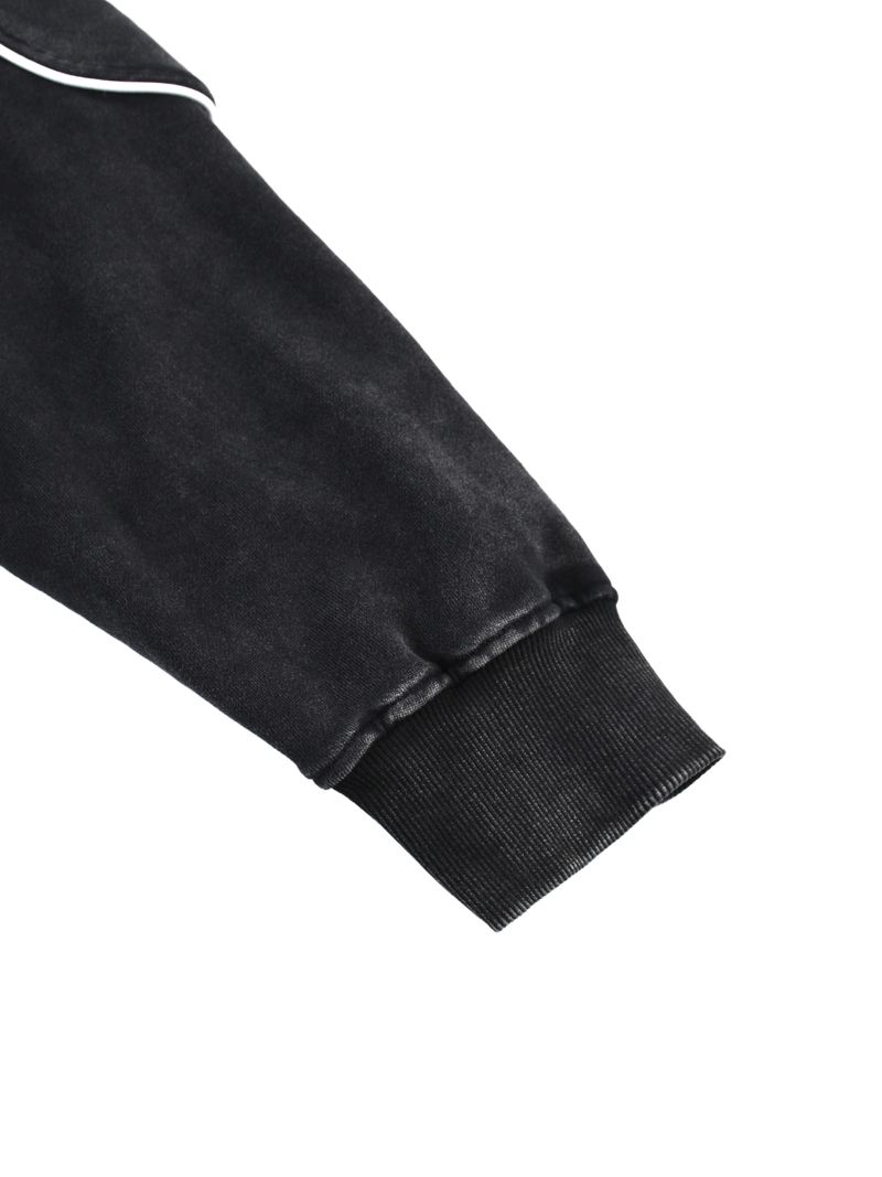 ŁATWOGANG drop 38 — Bluza Mineral Wash Piping Raw Hem - ŁATWOGANG™ — szczegół (5/8)