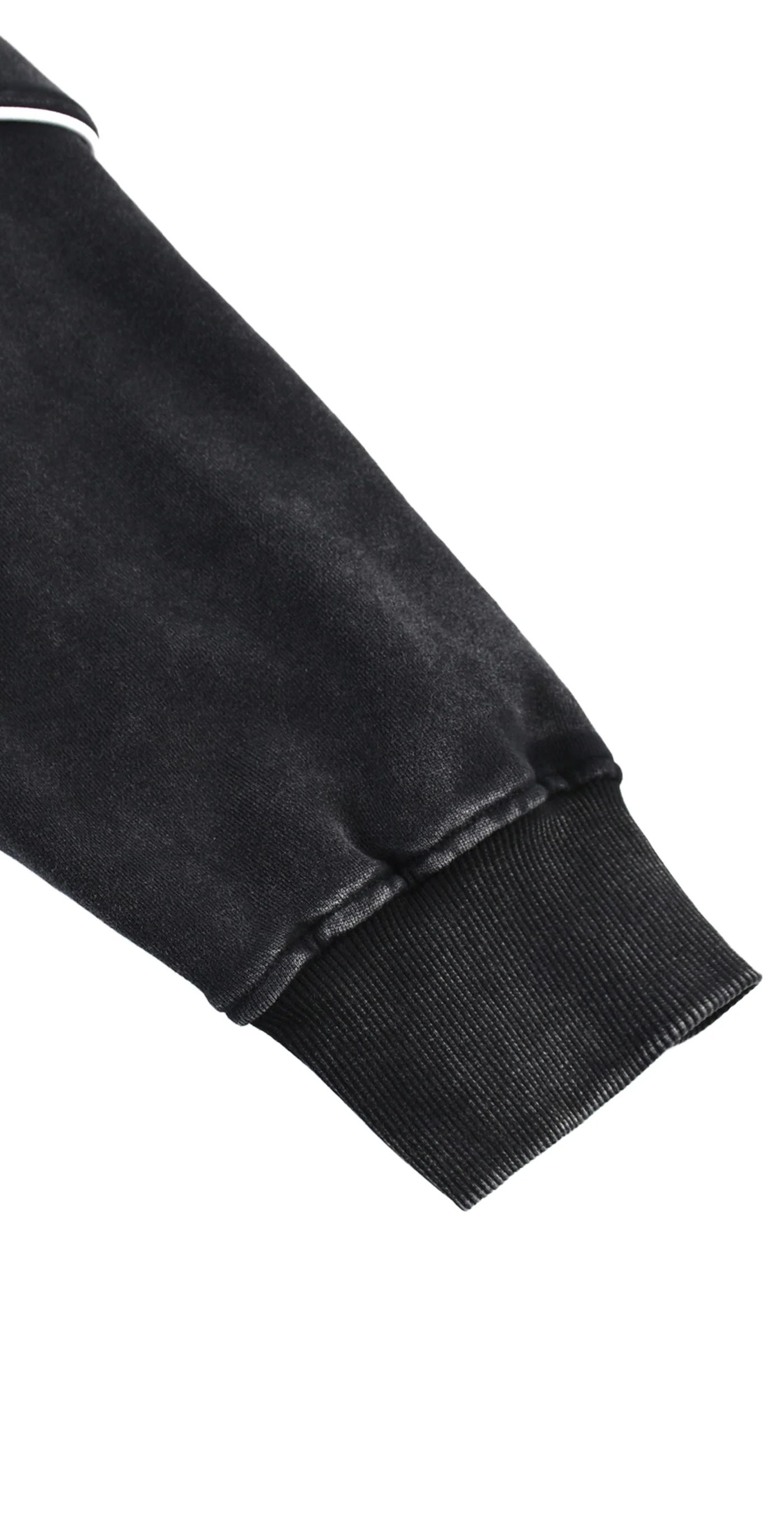 ŁATWOGANG drop 38 — Bluza Mineral Wash Piping Raw Hem - ŁATWOGANG™ — szczegół (5/8)