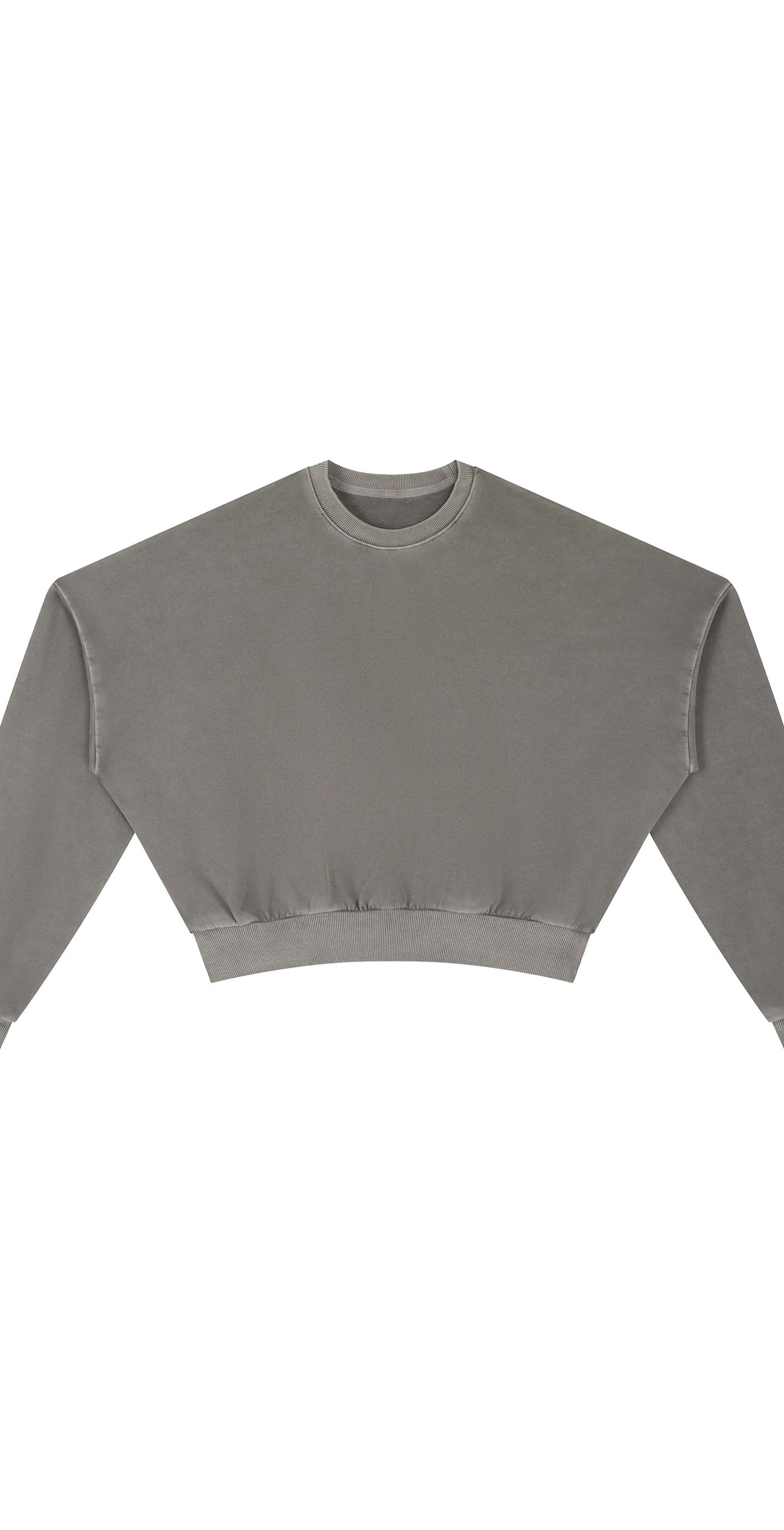 ŁATWOGANG drop 39 — Vintage Washed Cropped Sweatshirt - ŁATWOGANG™ — widok 7 (7/13)