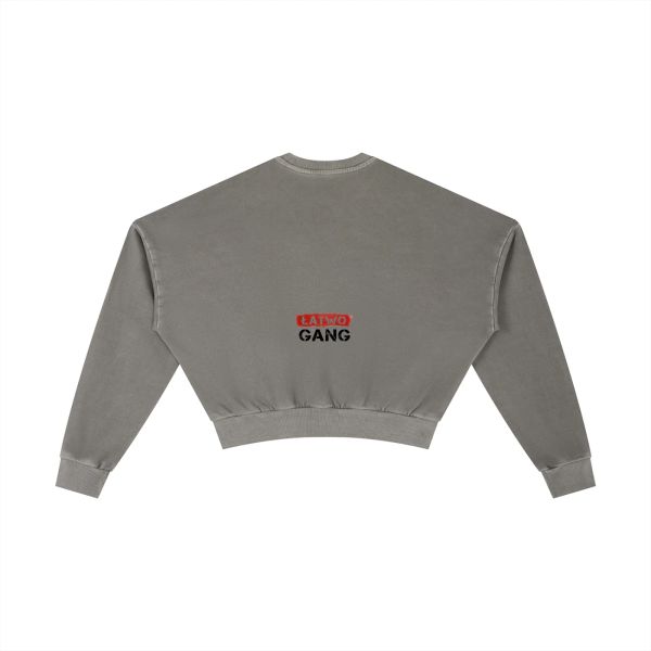 ŁATWOGANG drop 39 — Vintage Washed Cropped Sweatshirt - ŁATWOGANG™
