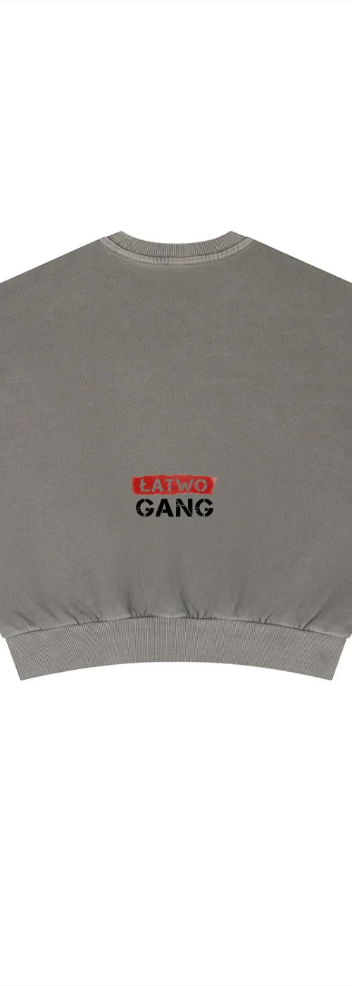 ŁATWOGANG drop 39 — Vintage Washed Cropped Sweatshirt - ŁATWOGANG™