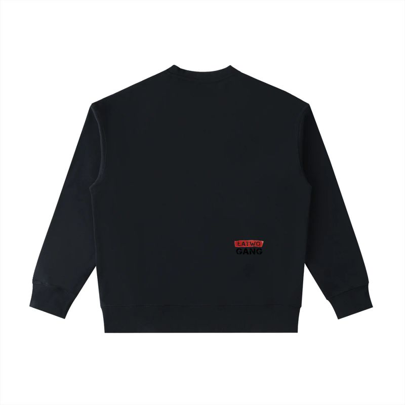 ŁATWOGANG drop 40 — Bluza Crewneck Heavyweight z kieszenią - ŁATWOGANG™ — tył (2/13)