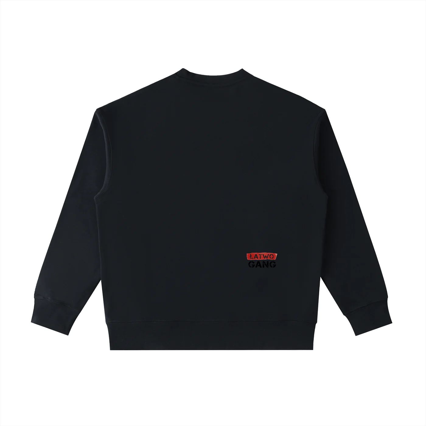 ŁATWOGANG drop 40 — Bluza Crewneck Heavyweight z kieszenią - ŁATWOGANG™ — tył (2/13)