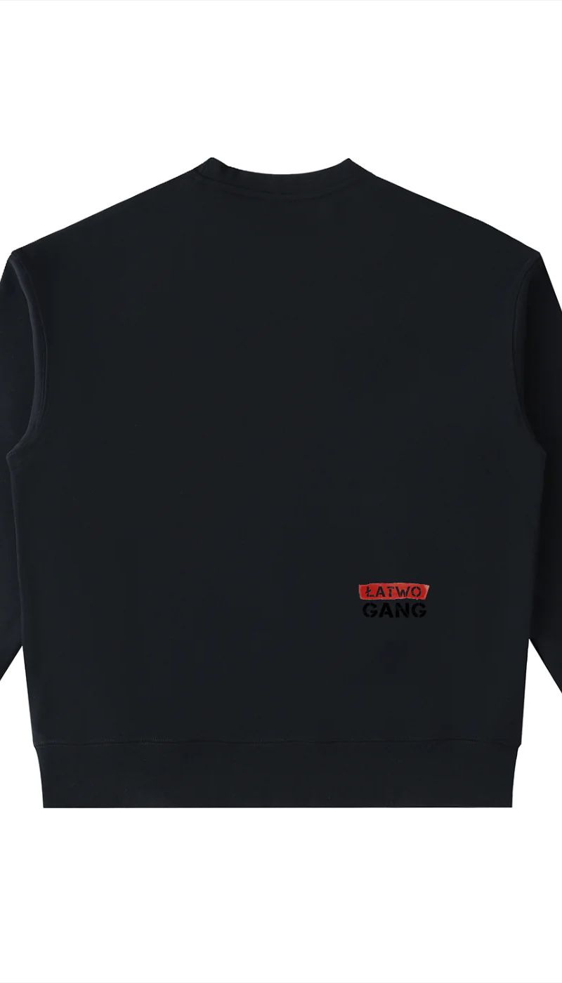 ŁATWOGANG drop 40 — Bluza Crewneck Heavyweight z kieszenią - ŁATWOGANG™ — tył (2/13)