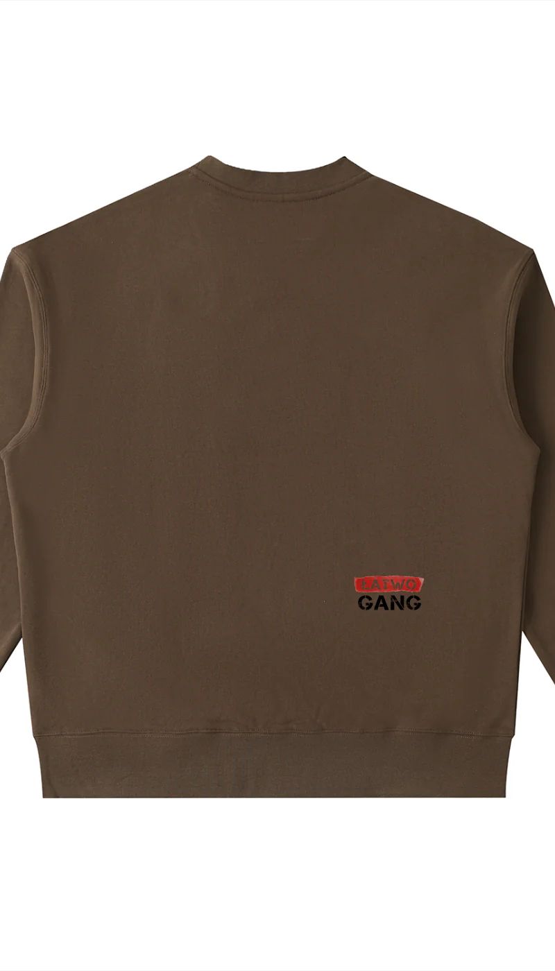 ŁATWOGANG drop 40 — Bluza Crewneck Heavyweight z kieszenią - ŁATWOGANG™ — widok 6 (6/13)