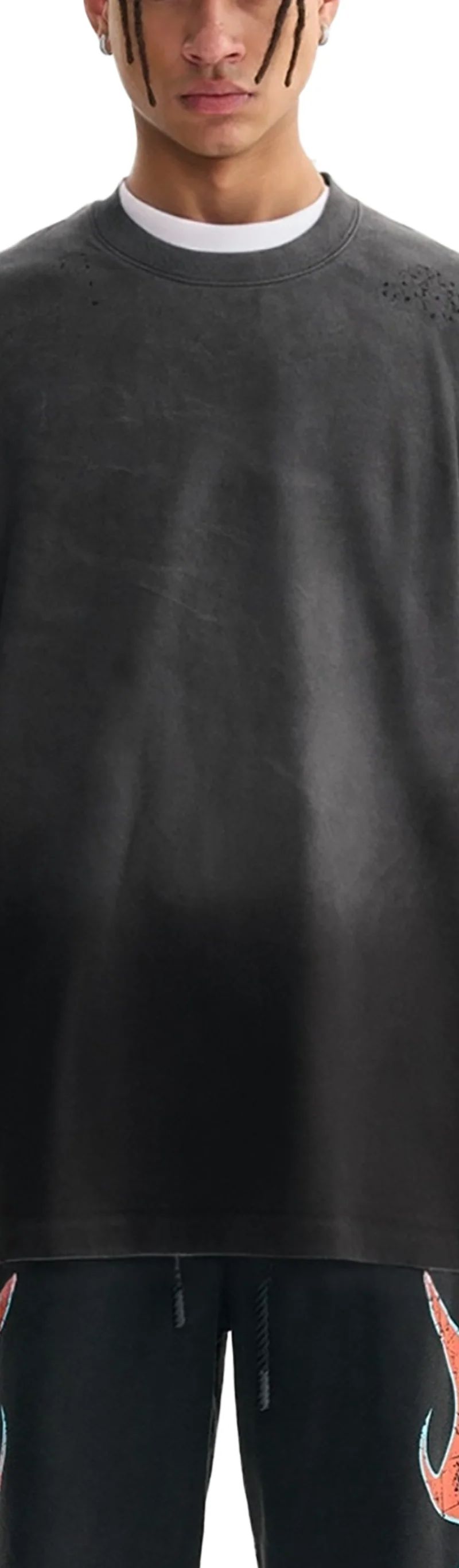 ŁATWOGANG drop 41 — T-shirt Sunfade Hand-Frayed Faux Two-Piece - ŁATWOGANG™ — lookbook (4/12)