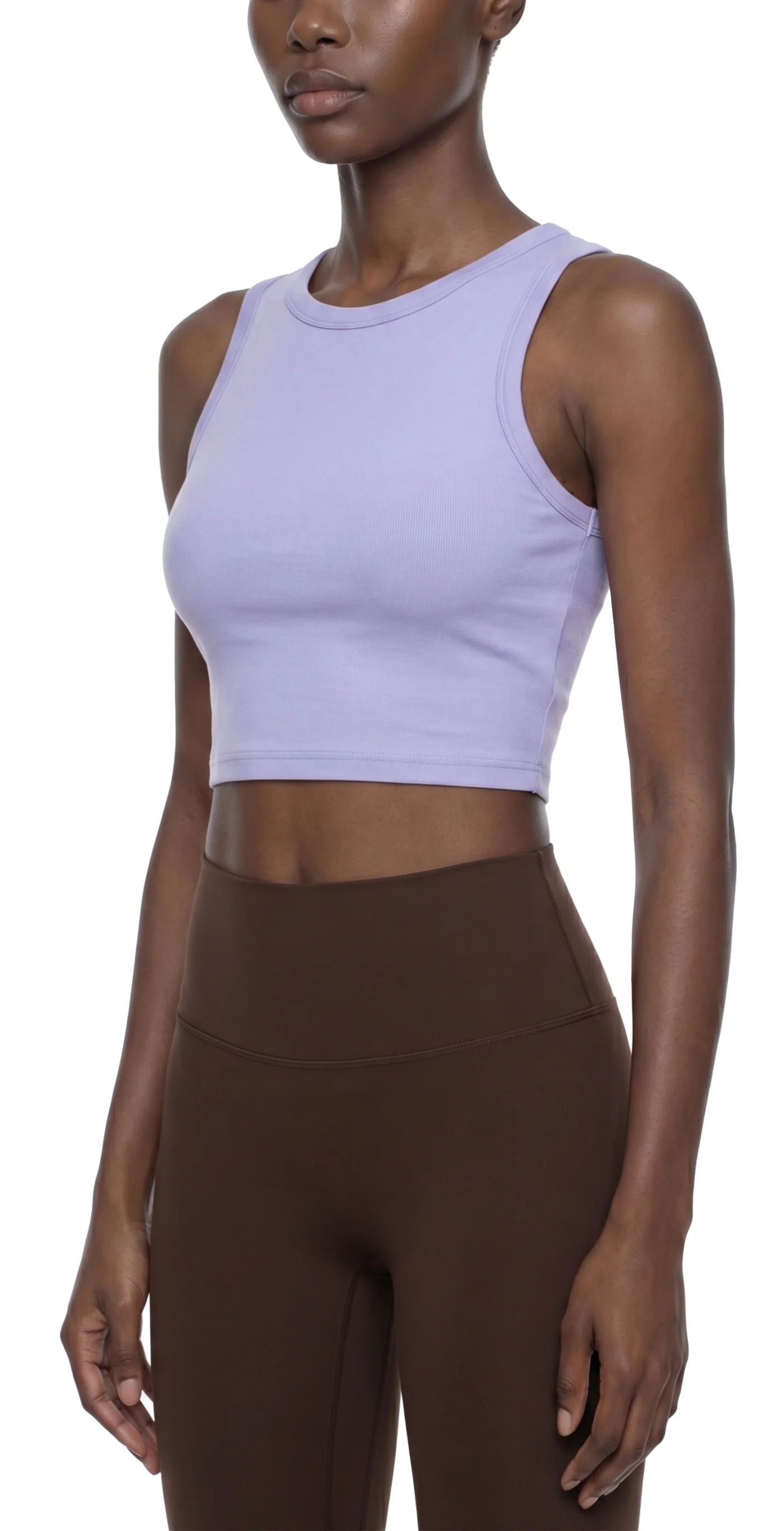 ŁATWOGANG drop 43 — Tank Top Damski Tight Crewneck Crop - ŁATWOGANG™ — widok 14 (14/20)