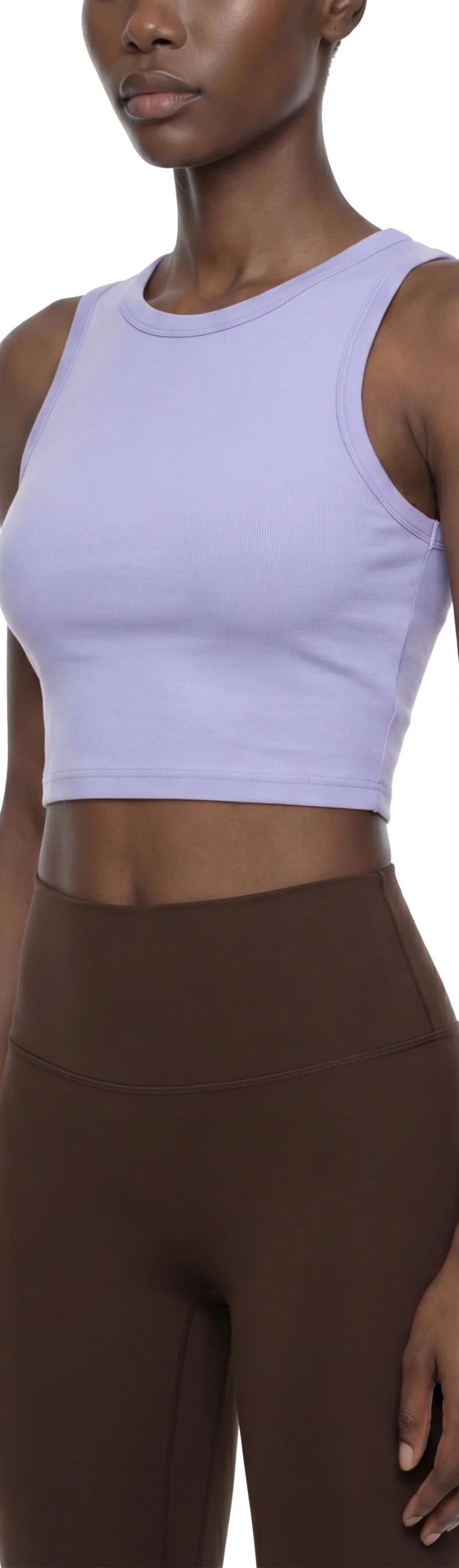 ŁATWOGANG drop 43 — Tank Top Damski Tight Crewneck Crop - ŁATWOGANG™ — widok 14 (14/20)