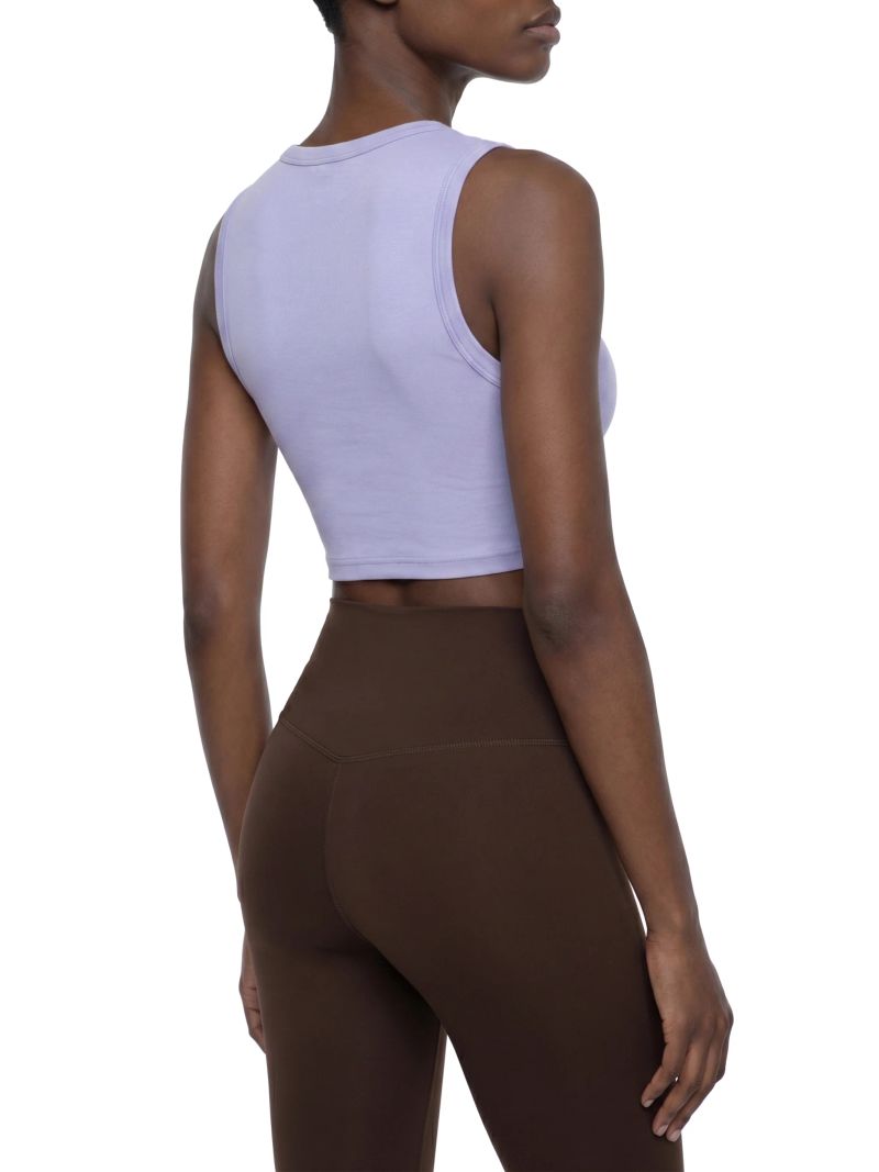 ŁATWOGANG drop 43 — Tank Top Damski Tight Crewneck Crop - ŁATWOGANG™ — widok 18 (18/20)