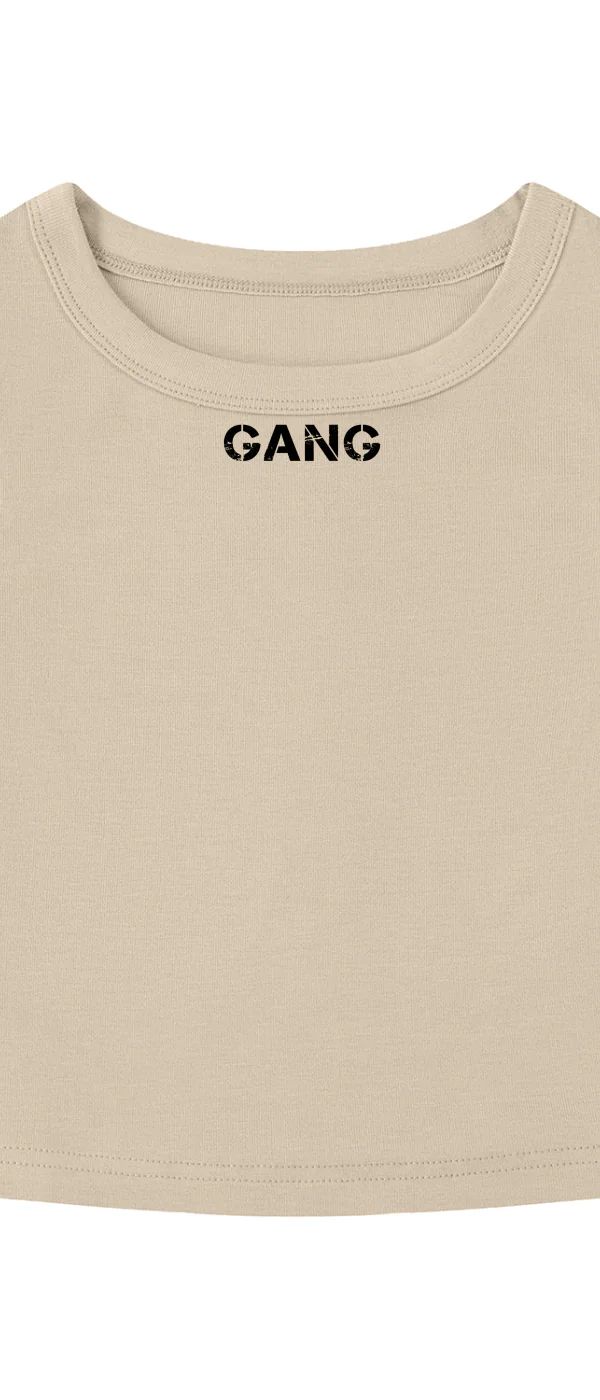 ŁATWOGANG drop 43 — Tank Top Damski Tight Crewneck Crop - ŁATWOGANG™