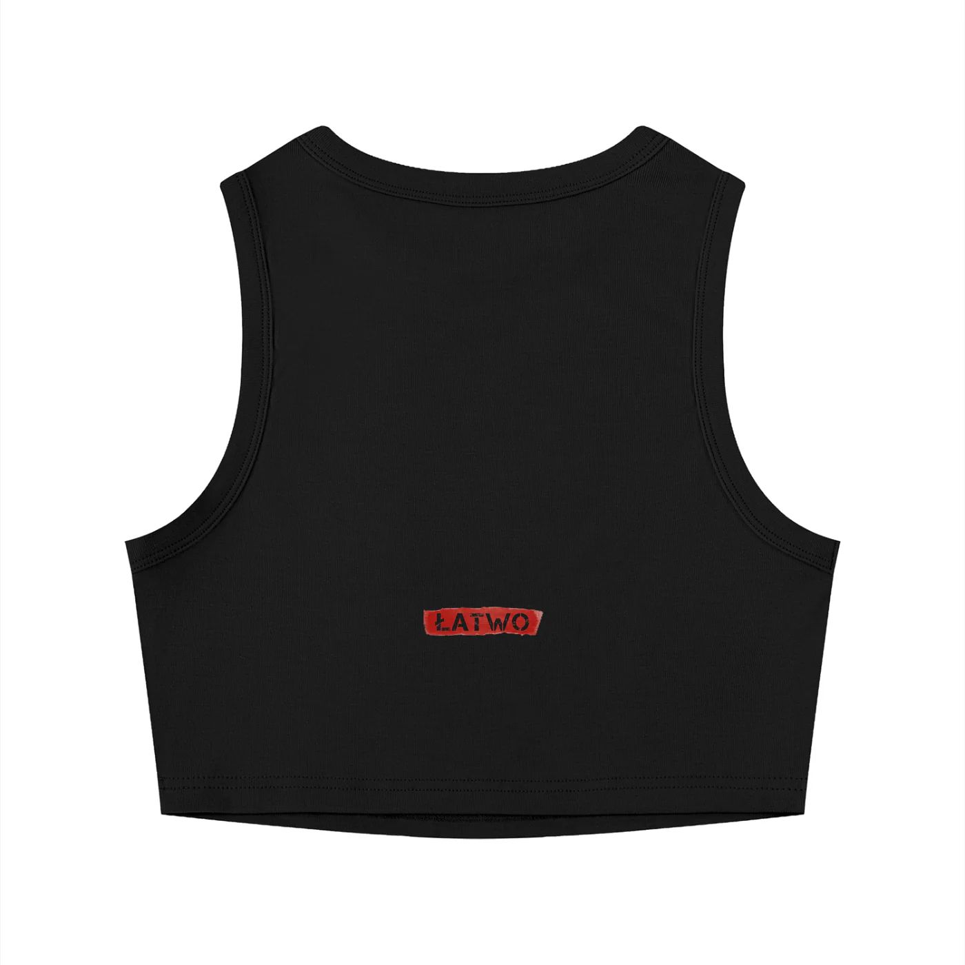 ŁATWOGANG drop 43 — Tank Top Damski Tight Crewneck Crop - ŁATWOGANG™ — lookbook (4/20)