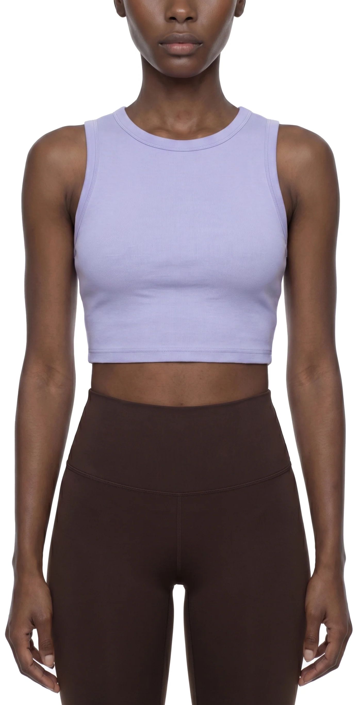 ŁATWOGANG drop 43 — Tank Top Damski Tight Crewneck Crop - ŁATWOGANG™ — widok 11 (11/20)