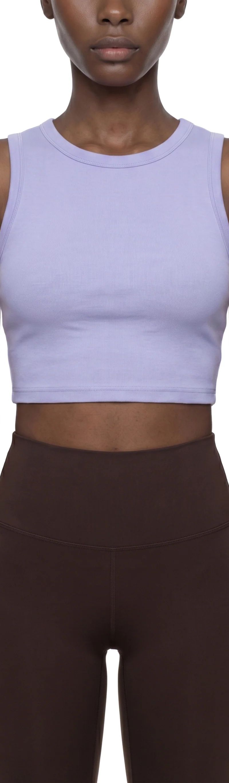 ŁATWOGANG drop 43 — Tank Top Damski Tight Crewneck Crop - ŁATWOGANG™ — widok 11 (11/20)