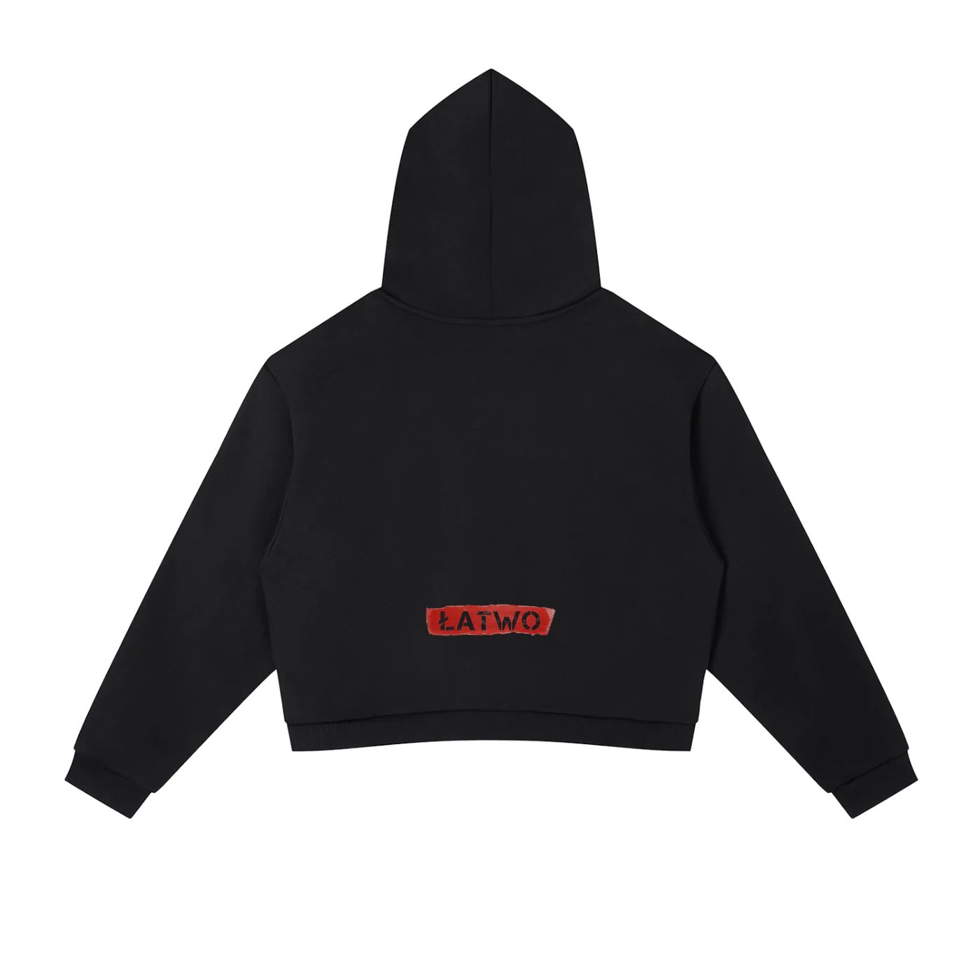 ŁATWOGANG drop 46 — Bluza z kapturem Contrast Side Stripe Cropped - ŁATWOGANG™ — detal (3/11)