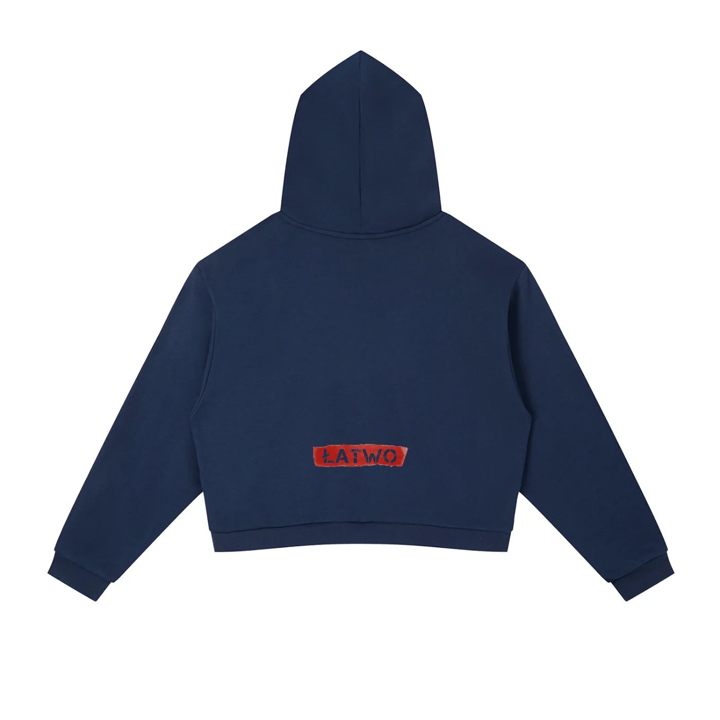 ŁATWOGANG drop 46 — Bluza z kapturem Contrast Side Stripe Cropped - ŁATWOGANG™ — szczegół (5/11)