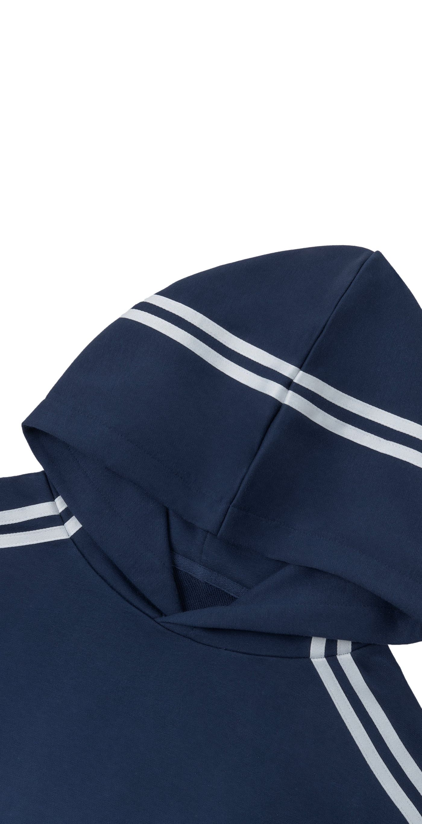 ŁATWOGANG drop 46 — Bluza z kapturem Contrast Side Stripe Cropped - ŁATWOGANG™ — widok 8 (8/11)