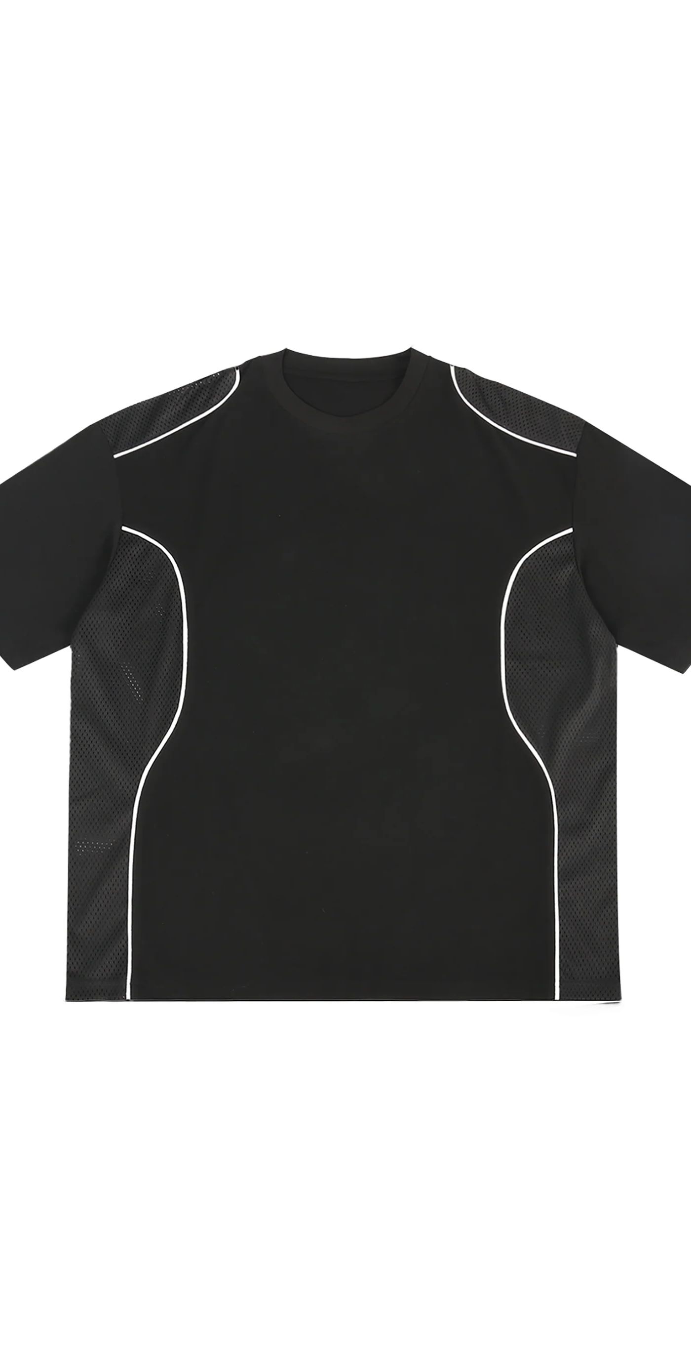 ŁATWOGANG drop 47 — T-shirt Contrast Piped Panel - ŁATWOGANG™ — szczegół (5/14)