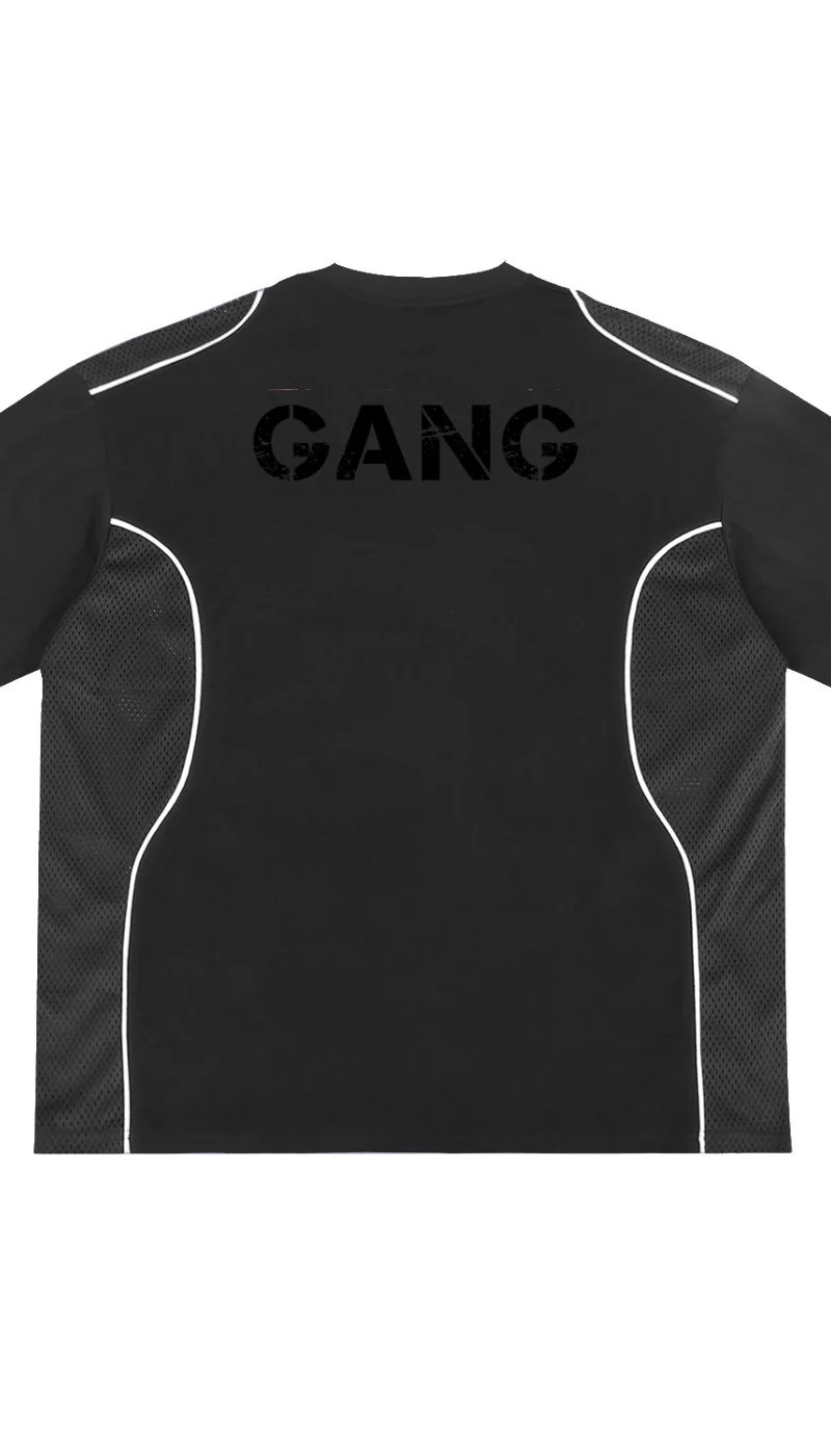 ŁATWOGANG drop 47 — T-shirt Contrast Piped Panel - ŁATWOGANG™ — detal (3/14)