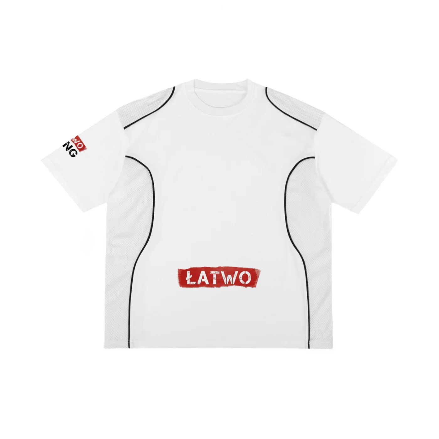 ŁATWOGANG drop 47 — T-shirt Contrast Piped Panel - ŁATWOGANG™ — lookbook (4/14)