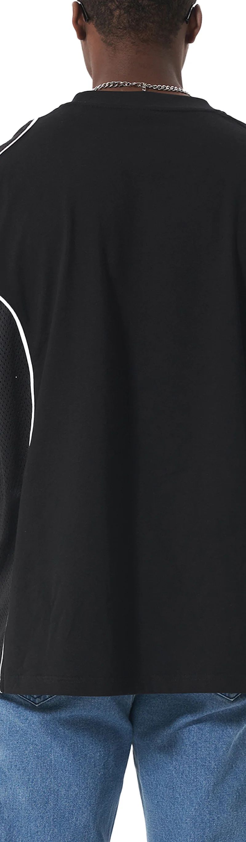 ŁATWOGANG drop 47 — T-shirt Contrast Piped Panel - ŁATWOGANG™ — widok 8 (8/14)