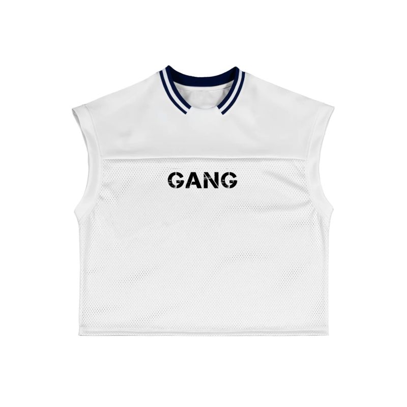 ŁATWOGANG drop 48 — T-shirt bez rękawów Loose Mesh - ŁATWOGANG™ — przód (1/8)