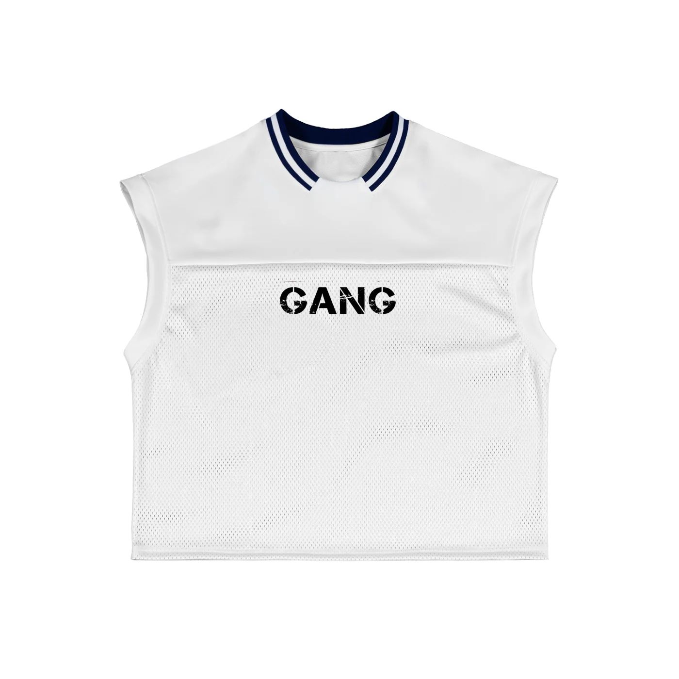 ŁATWOGANG drop 48 — T-shirt bez rękawów Loose Mesh - ŁATWOGANG™ — przód (1/8)