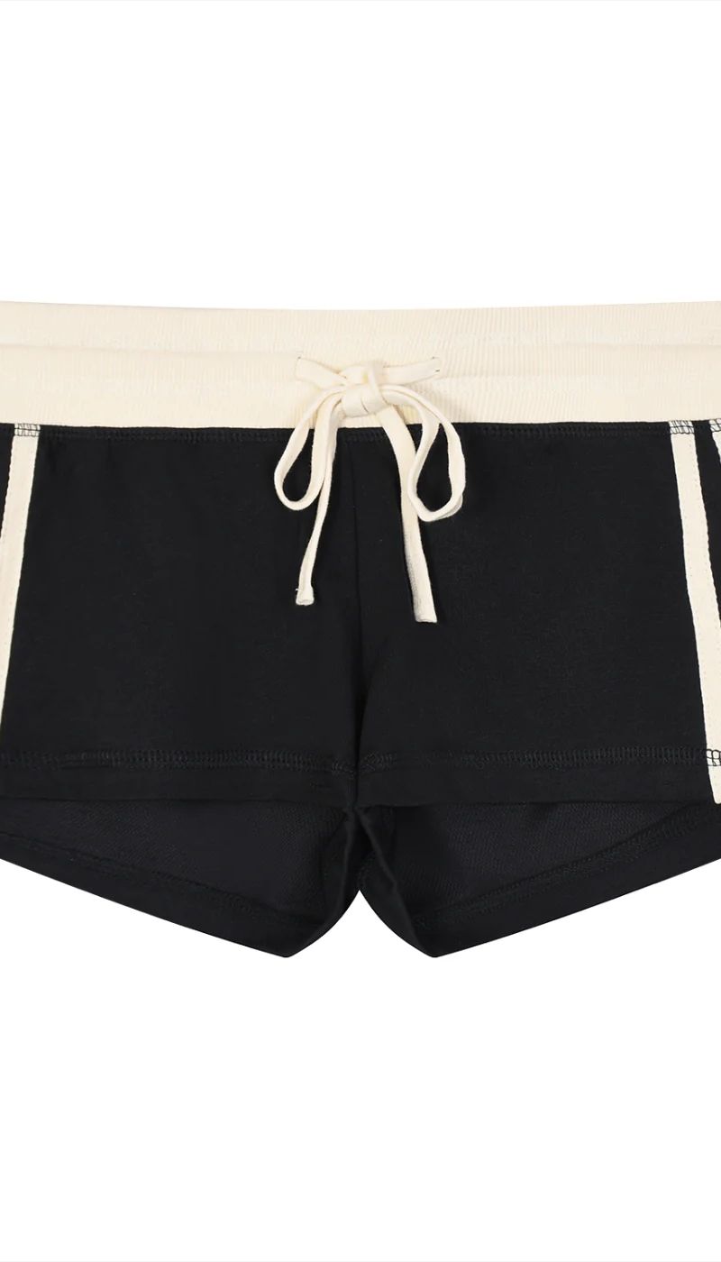 ŁATWOGANG drop 49 — Damskie szorty z kontrastowymi paskami - ŁATWOGANG™ — tył (2/17)