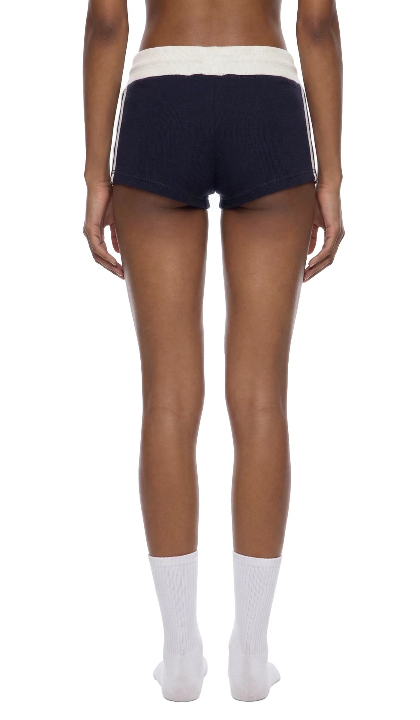 ŁATWOGANG drop 49 — Damskie szorty z kontrastowymi paskami - ŁATWOGANG™ — widok 10 (10/17)