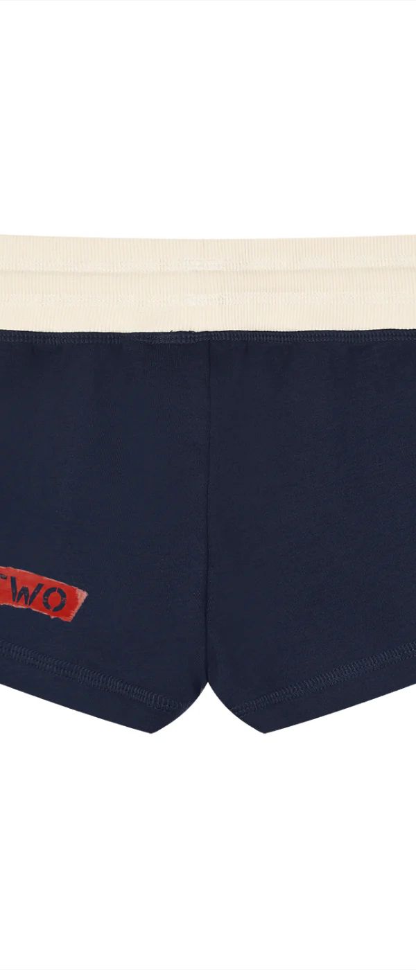 ŁATWOGANG drop 49 — Damskie szorty z kontrastowymi paskami - ŁATWOGANG™