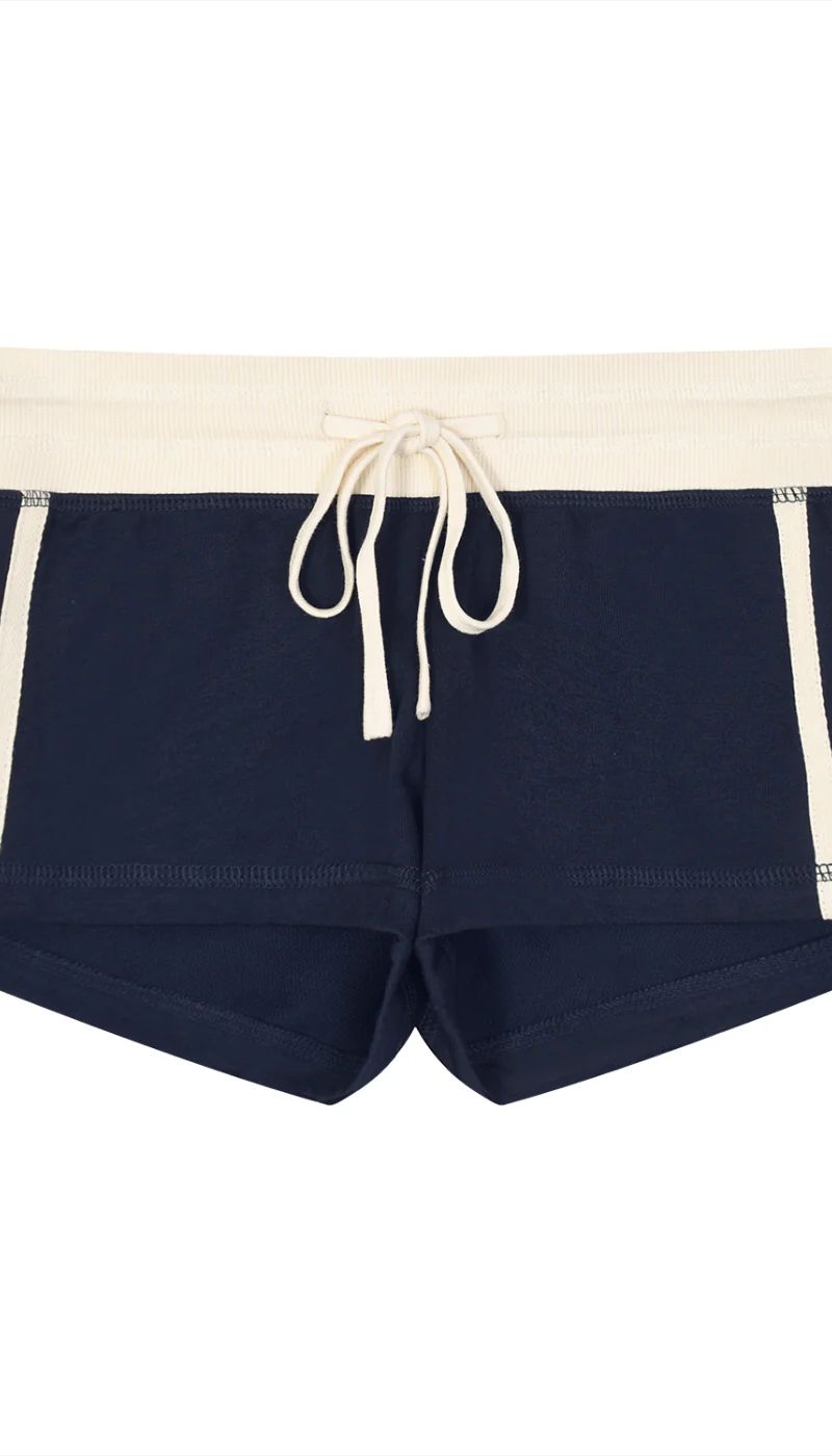 ŁATWOGANG drop 49 — Damskie szorty z kontrastowymi paskami - ŁATWOGANG™ — widok 6 (6/17)