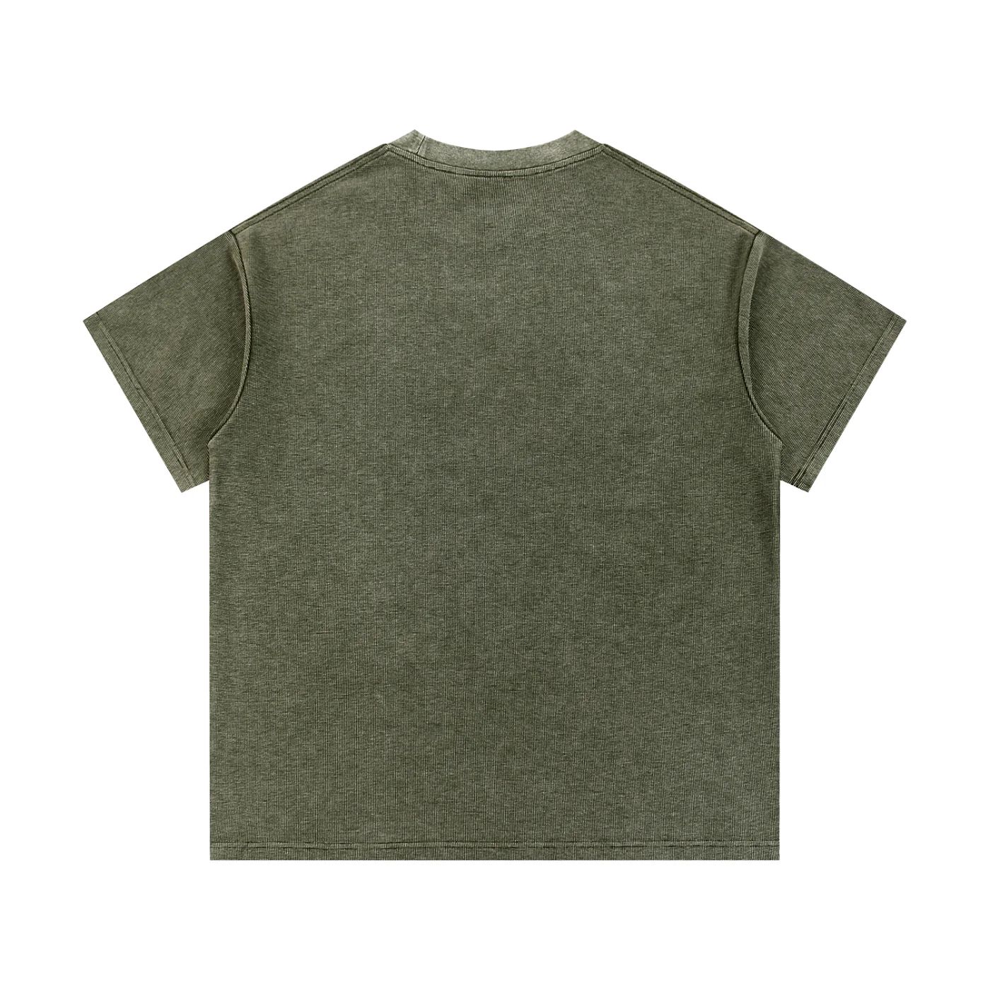 ŁATWOGANG drop 57 — T-shirt Mineral Wash Waffle Knit - ŁATWOGANG™ — widok 8 (8/23)