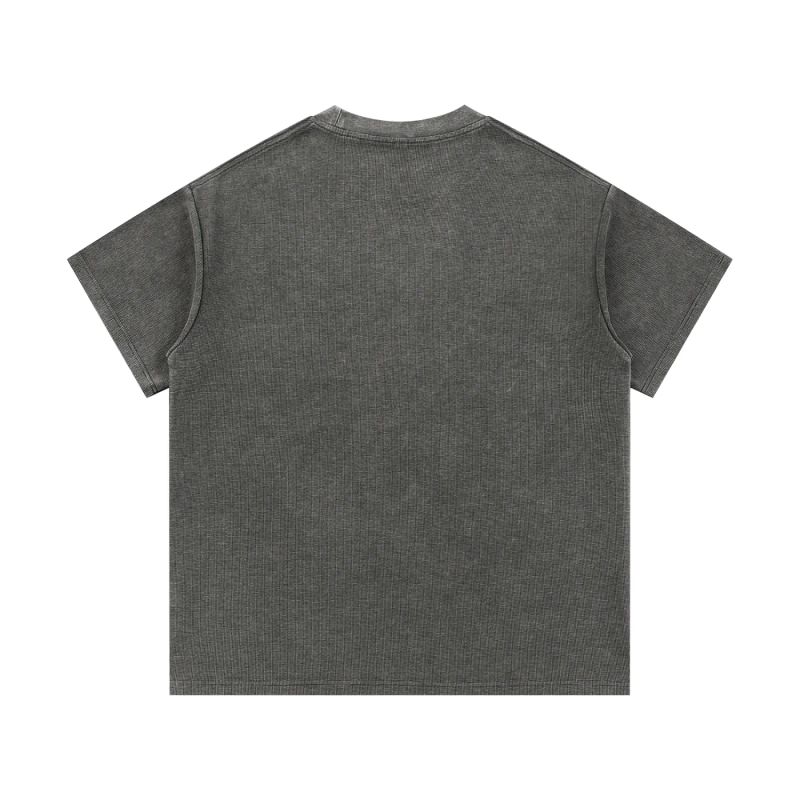 ŁATWOGANG drop 57 — T-shirt Mineral Wash Waffle Knit - ŁATWOGANG™ — widok 10 (10/23)