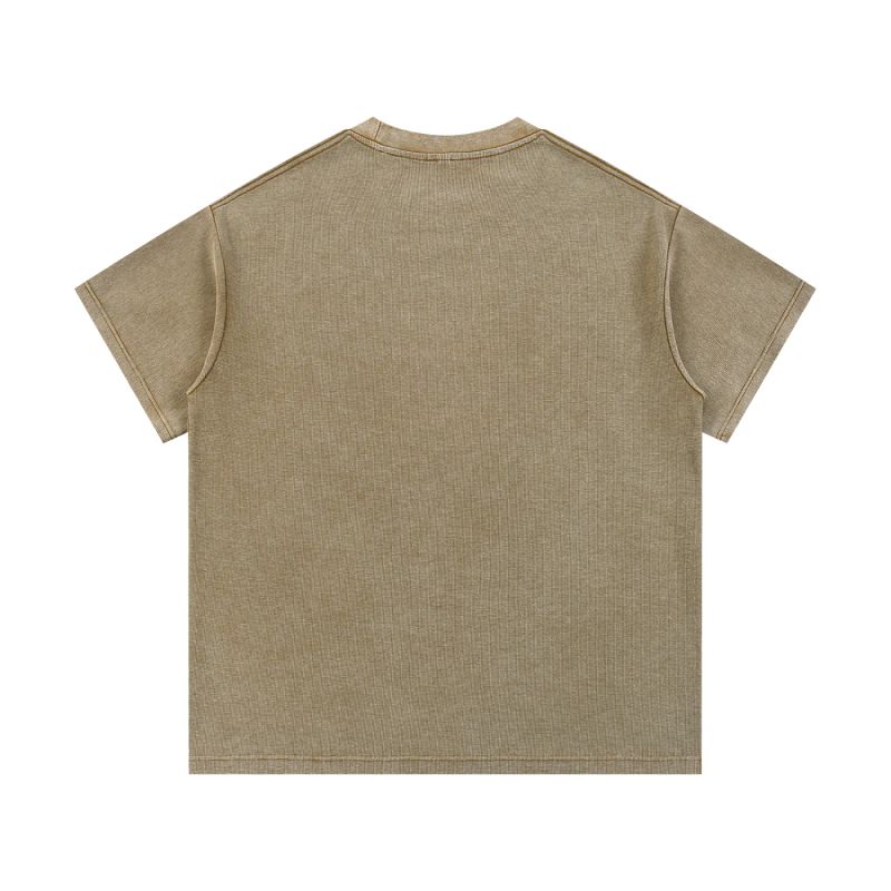 ŁATWOGANG drop 57 — T-shirt Mineral Wash Waffle Knit - ŁATWOGANG™ — widok 6 (6/23)