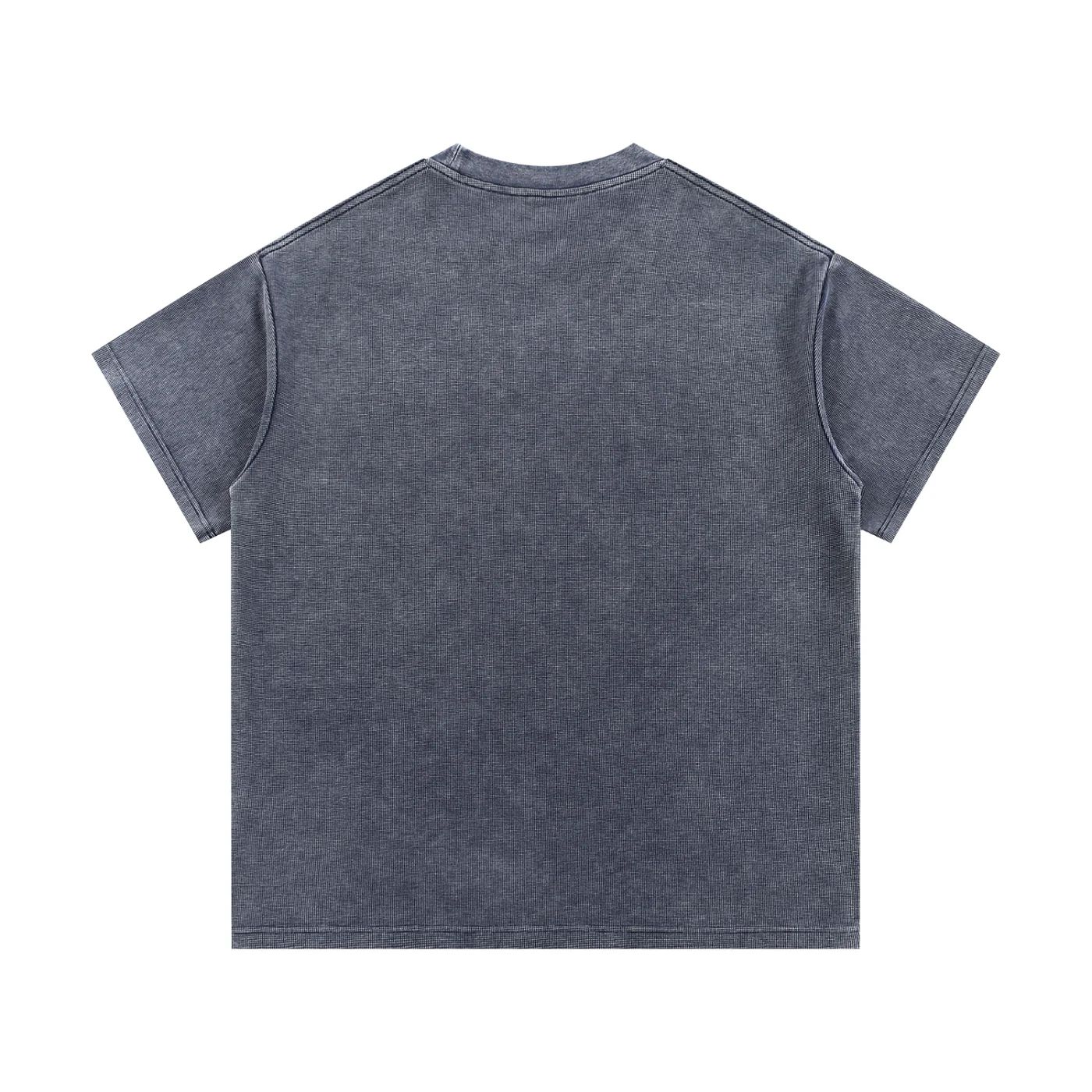 ŁATWOGANG drop 57 — T-shirt Mineral Wash Waffle Knit - ŁATWOGANG™ — widok 12 (12/23)