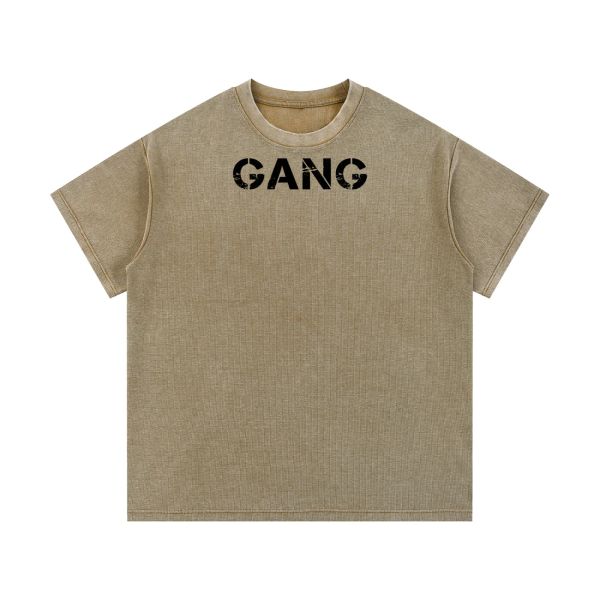ŁATWOGANG drop 57 — T-shirt Mineral Wash Waffle Knit - ŁATWOGANG™