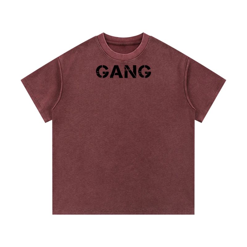 ŁATWOGANG drop 57 — T-shirt Mineral Wash Waffle Knit - ŁATWOGANG™ — widok 15 (15/23)