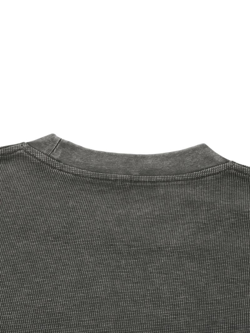 ŁATWOGANG drop 57 — T-shirt Mineral Wash Waffle Knit - ŁATWOGANG™ — widok 21 (21/23)