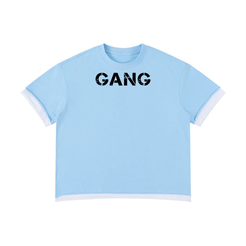 ŁATWOGANG drop 58 — T-shirt Boxy Color Block - ŁATWOGANG™ — szczegół (5/32)