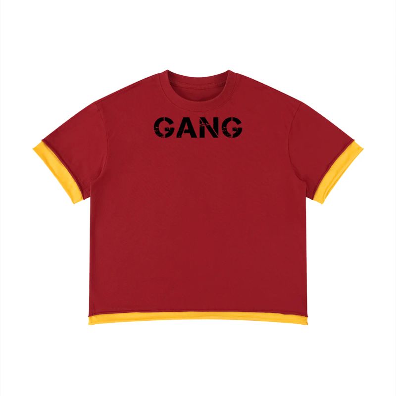 ŁATWOGANG drop 58 — T-shirt Boxy Color Block - ŁATWOGANG™ — widok 9 (9/32)