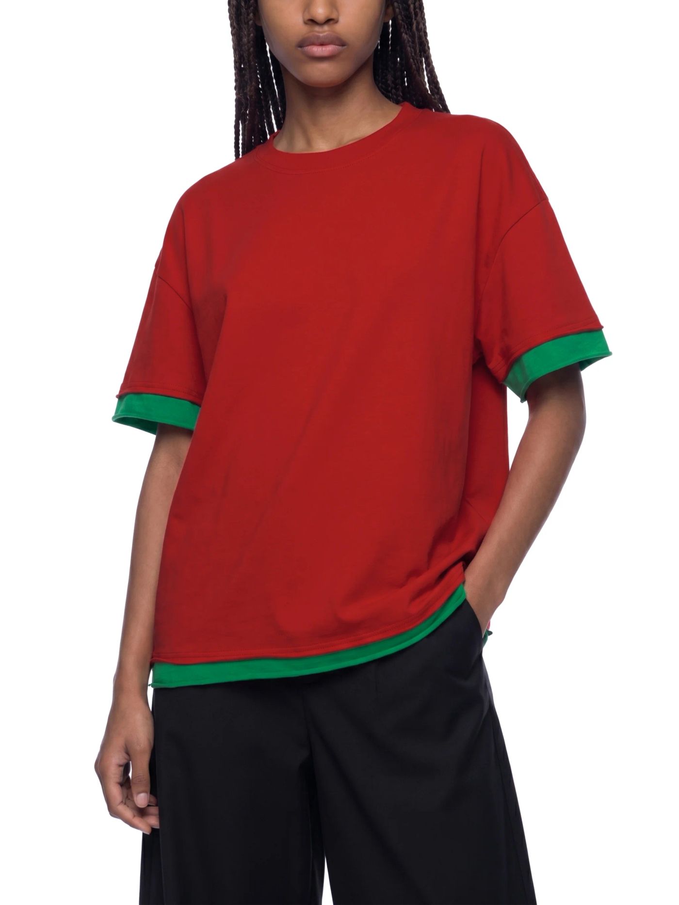 ŁATWOGANG drop 58 — T-shirt Boxy Color Block - ŁATWOGANG™ — widok 24 (24/32)