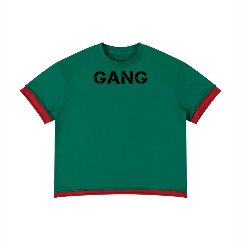 ŁATWOGANG drop 58 — T-shirt Boxy Color Block - ŁATWOGANG™ — widok 13 (13/32)