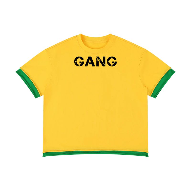 ŁATWOGANG drop 58 — T-shirt Boxy Color Block - ŁATWOGANG™ — widok 7 (7/32)