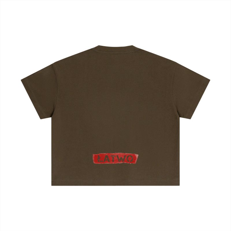 ŁATWOGANG drop 60 — T-shirt Essential Cotton Boxy v.2 - ŁATWOGANG™ — widok 6 (6/24)